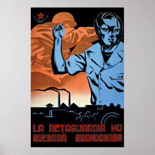 Spaanse Burgeroorlog Propagandaposter JSU De achte Poster