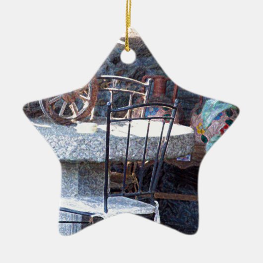 Spaanse cactus keramisch ornament (Voorkant)