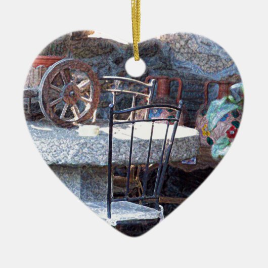 Spaanse cactus keramisch ornament (Voorkant)