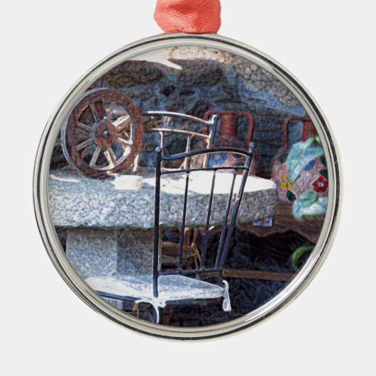 Spaanse cactus metalen ornament (Voorkant)