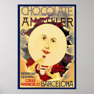 -Spaanse chocolade-ad Poster