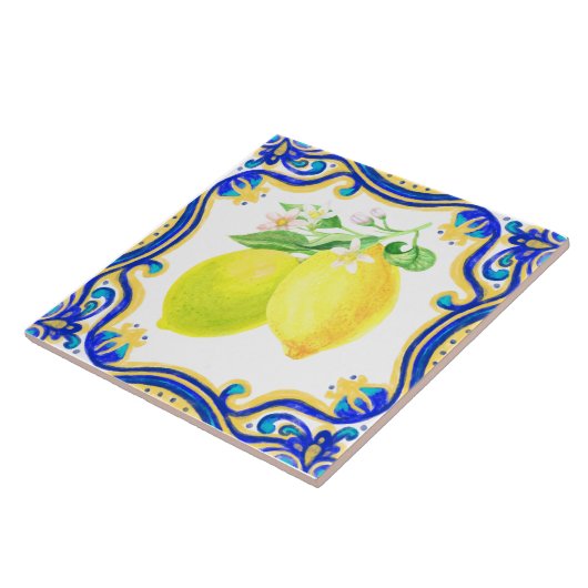 Spaanse citroen tegeltje (Zijkant)