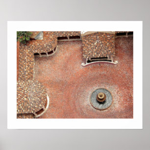 Spaanse Courtyard Poster