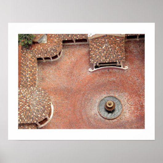 Spaanse Courtyard Poster (Voorkant)