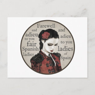 Spaanse dames briefkaart