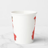 Spaanse danser Flamenco Papieren Bekers (Links)