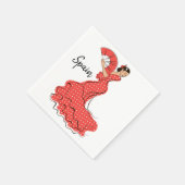 Spaanse danser Flamenco Servet (Hoek)