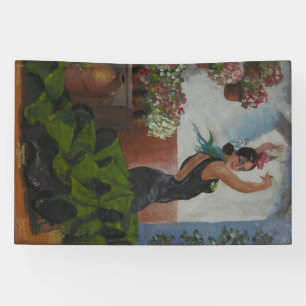 Spaanse danser spandoek