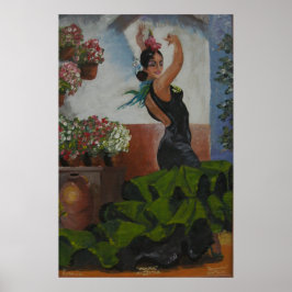 Spaanse danseres poster