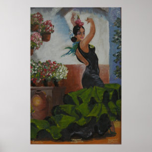 Spaanse danseres poster