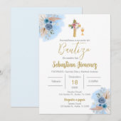 Spaanse doop jongen kaart (Voorkant / Achterkant)