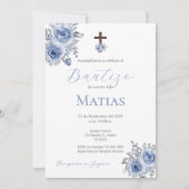 Spaanse Doop Jongen uitnodiging (Voorkant)