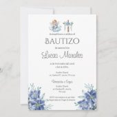 Spaanse Doop Jongen uitnodiging (Voorkant)