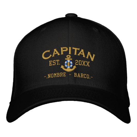 SPAANSE El Capitan Nautical gepersonaliseerd Pet (Voorkant)