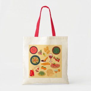 Spaanse eten tote bag