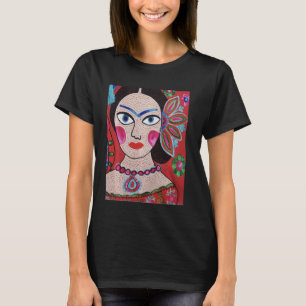 Spaanse Flamenco Flower Boho Girl Woman T-shirt