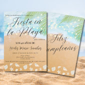 Spaanse Fun Beach Sand Shore 40e verjaardagsfeest Kaart