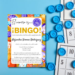 Spaanse Golden Bingo & Games Pret 75e Verjaardag Kaart