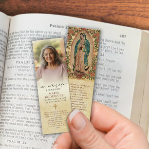Spaanse Guadalupe-herinneringsfoto Mini-boeklegger Mini Visitekaartjes