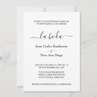 Spaanse huwelijksformatie Nuestra Boda Kaart