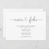 Spaanse huwelijksuitstel aankondiging (Voorkant / Achterkant)