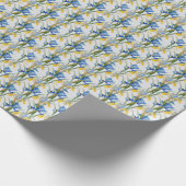 Spaanse Iris - botanische wrap Cadeaupapier (Hoek)