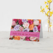 Spaanse kaart voor roos Moederdag (Gele Bloem)