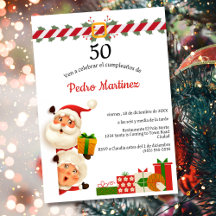 Spaanse Kerstman & Mevrouw Claus Kerstmis 50e verj