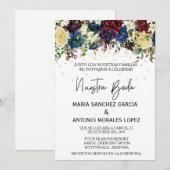 Spaanse kerstwinter Nuestra Boda Kaart (Voorkant / Achterkant)