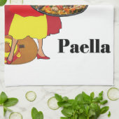 Spaanse keukenhanddoek - Paella (Gevouwen)
