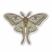 Spaanse maan Moth, Luna Moth Sticker (Voorkant)
