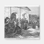 Spaanse missie van de Alamo Magneet (Voorkant)