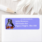 Spaanse Mustangs Equine Retour Adreslabels Etiket (Insitu)