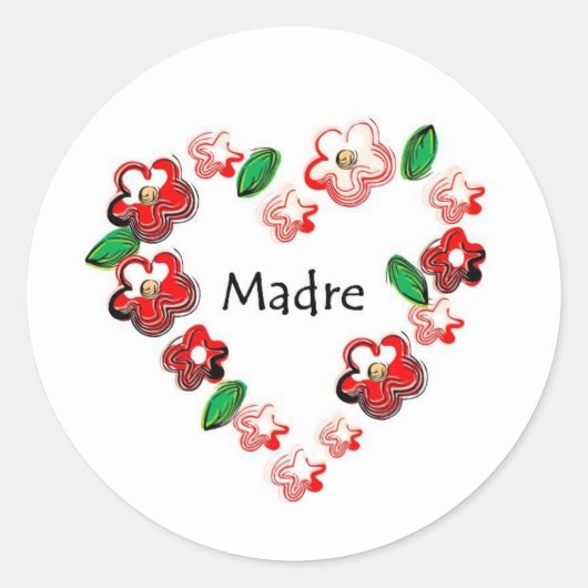 Spaanse offertes ronde sticker (Voorkant)