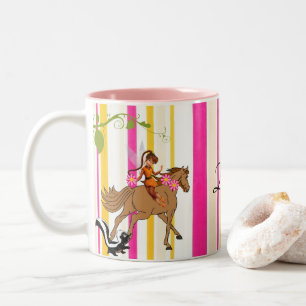 Spaanse Paard Stinkdier Streep Roze Mok