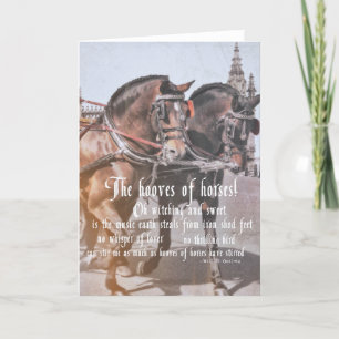 SPAANSE PAARDEN WENSKAART BEDANKKAART