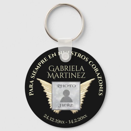 Spaanse Para siempre en nuestros corazones Sleutelhanger (Voorkant)