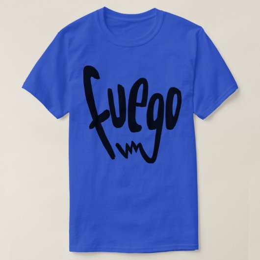 Spaanse Passion Slang Fire Fuego T-shirt (Design voorkant)