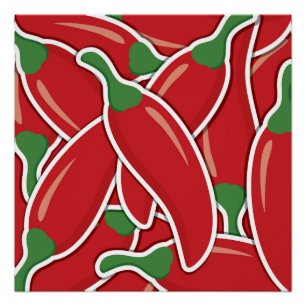 Spaanse peper perfect poster