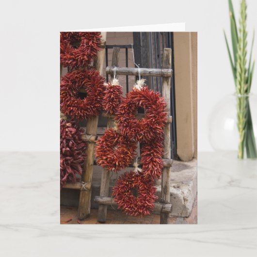 Spaanse peper Ristras Feestdagen Kaart (Voorkant)