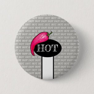 Spaanse peper ronde button 5,7 cm