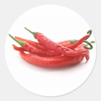 Spaanse peper ronde sticker