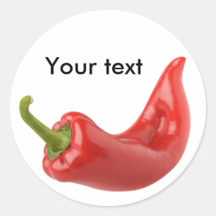 Spaanse peper ronde sticker