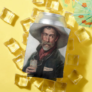 Spaanse Ranchero Cowboy in Old West Saloon Blikjeskoeler