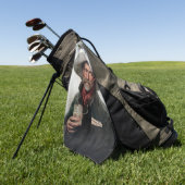 Spaanse Ranchero Cowboy in Old West Saloon Golfhanddoek (Groen)