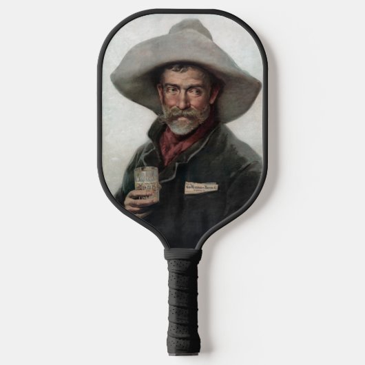 Spaanse Ranchero Cowboy in Old West Saloon Pickleball Paddle (Voorkant)