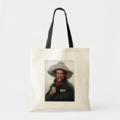 Spaanse Ranchero Cowboy in Old West Saloon Tote Bag (Voorkant)