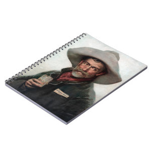 Spaanse Ranchero Cowboy in Oude West Saloon Notitieboek