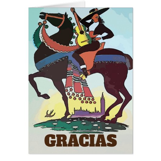 Spaanse reisgracias, tekstkaart bewerken (Voorkant)