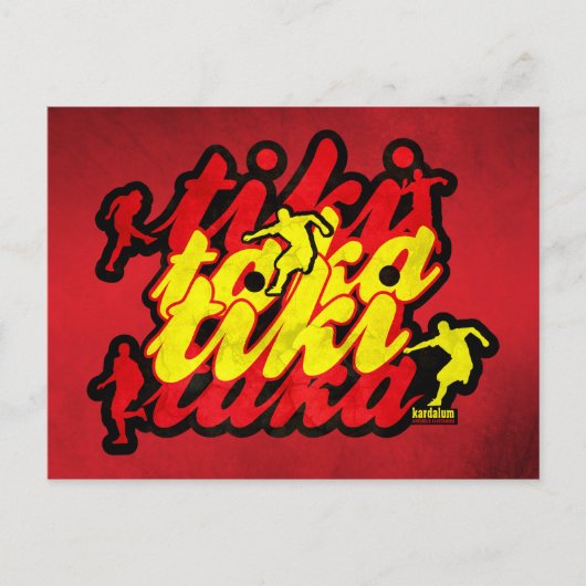 Spaanse revolutie in de Football Briefkaart (Voorkant)